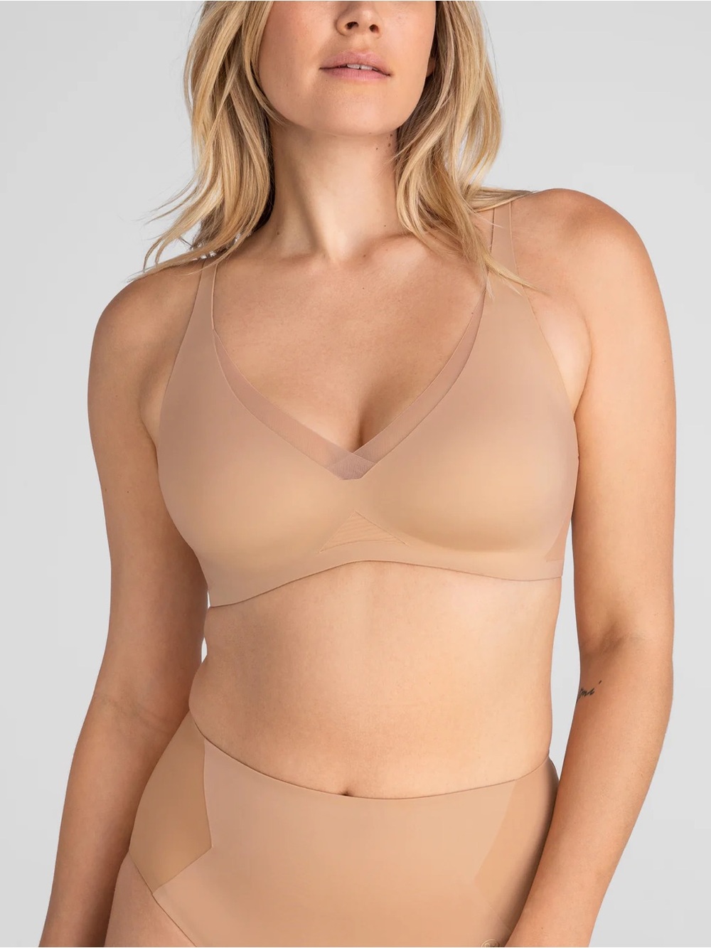 Honeylove CrossOver V Neck Bra Size 34DDD(F/G)